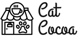 A house with door, paw print and a coffee cup